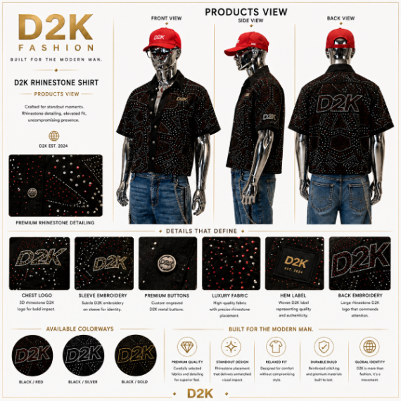 D2K Rhinestone Shirt
